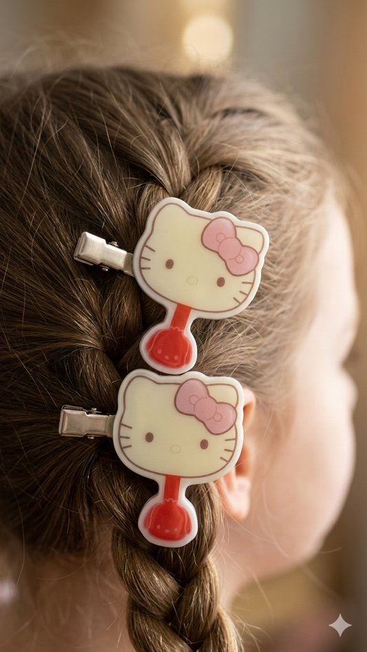 Hello Kitty Lollipop Hair Clips (Set of 2)