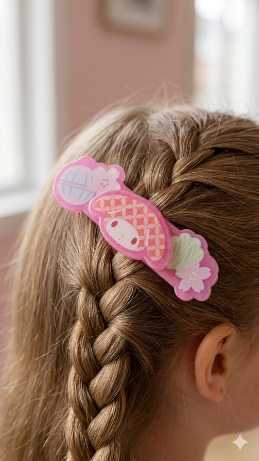 My Melody Cherry Blossom Hair Clip