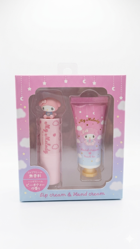 Lip Cream & Hand Cream Gift Set – Peach Tea Scented Kawaii Care Kit
